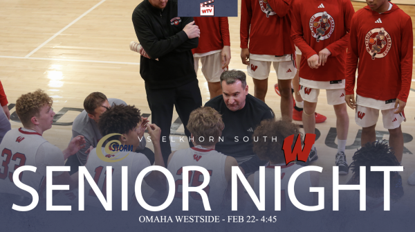 Westside vs Elkhorn South | Boys Senior Night | WTV Live Varsity Boys Basketball